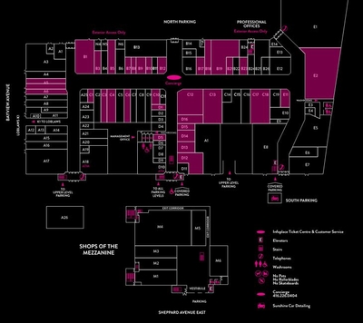 Bayview Village Shopping Centre plan