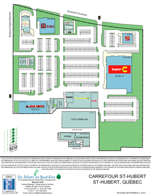 Carrefour St-Hubert plan