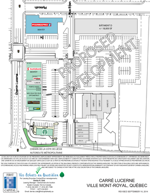 Centre d'achats Ville mount-Royal plan