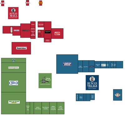 Duncan Mall (Duncan Plaza, Duncan Village) plan