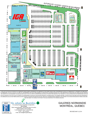 Galeries Normandie (Centre D'achats Les Galeries Normandie) plan