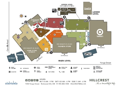 Hillcrest Mall Map