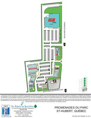 Les Promenades du Parc plan