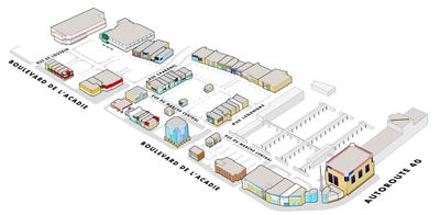 Marché Central plan