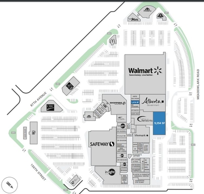 Meadowlark Health and Shopping Centre plan