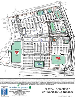 Carrefour du Plateau Des Grives Gatineau plan