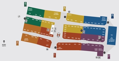 Premium Outlets Montréal plan