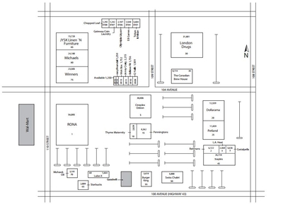 RioCan Centre Grande Prairie plan