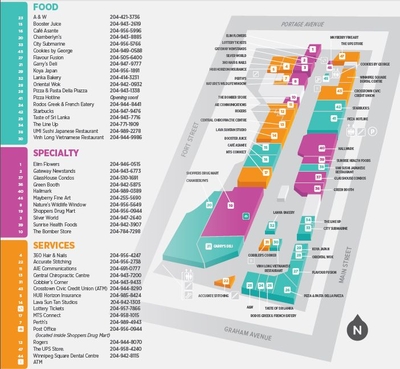 Shops of Winnipeg Square plan