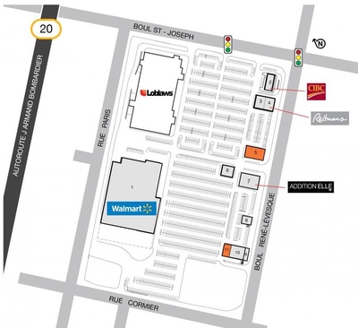 SmartCentres Drummondville plan