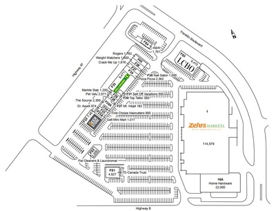 South Cambridge Shopping Centre plan