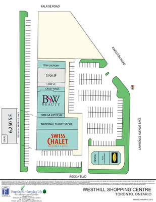 West Hill Shopping Centre plan