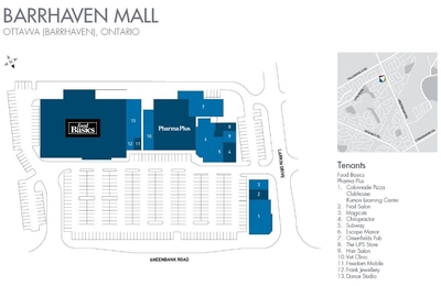 Barrhaven Mall plan