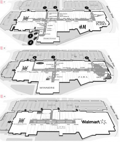 Bayshore Shopping Centre Map