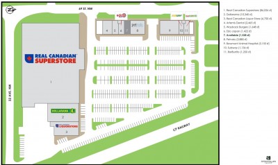 Bow River Shopping Centre plan