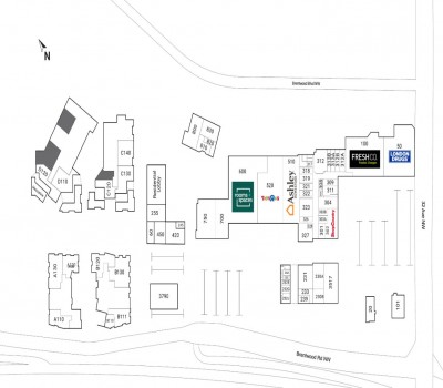 Brentwood Village Shopping Centre plan
