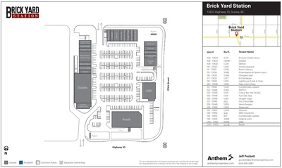 Brick Yard Station plan