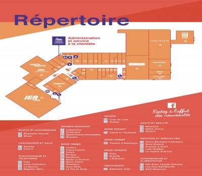 Carrefour du Nord-Ouest plan