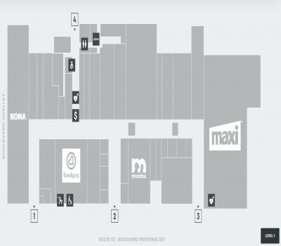 Carrefour Frontenac plan