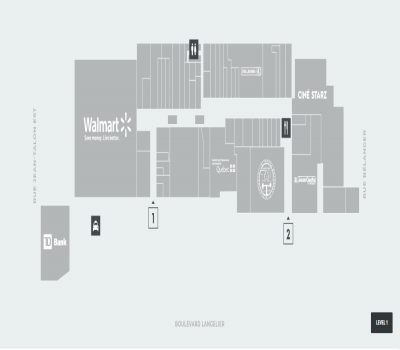 Carrefour Langelier plan