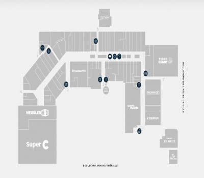 Centre Commercial Rivière-du-Loup plan