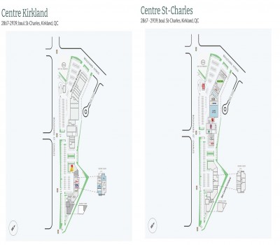 Centre Kirkland & Centre St-Charle plan