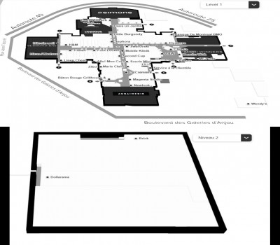 CF Galeries d'Anjou plan