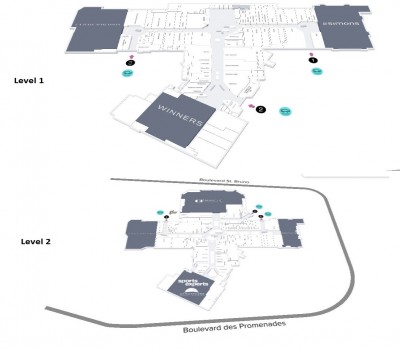 CF Promenades St-Bruno plan