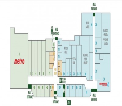 Cherryhill Village Mall plan