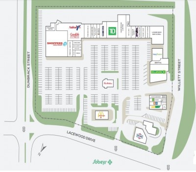 Clayton Park Shopping Centre plan
