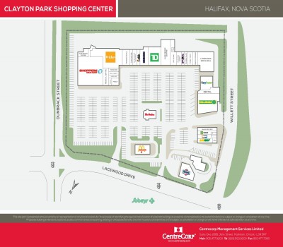 Clayton Park Shopping Centre plan