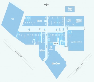 Cloverdale Mall plan