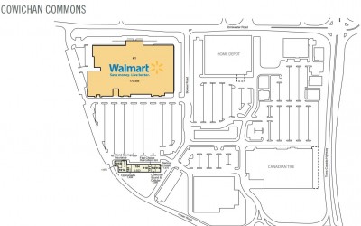 Cowichan Commons Shopping Centre plan