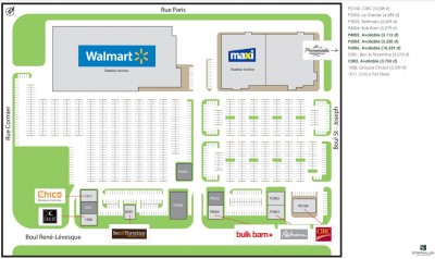 Drummondville Shopping Centre plan