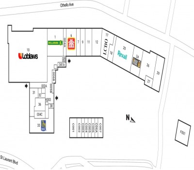 Elmvale Acres Shopping Centre plan