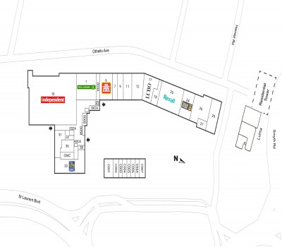 Elmvale Acres Shopping Centre plan
