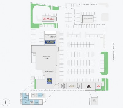 Fairmount Place Shopping Centre plan