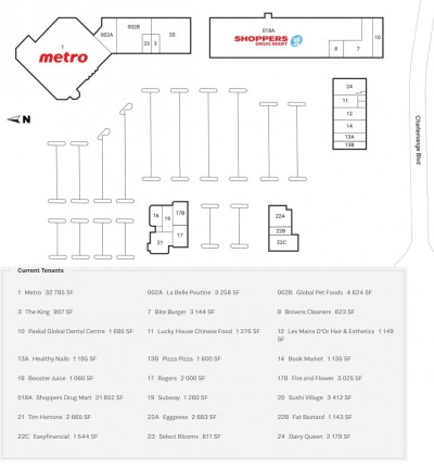 Fallingbrook Shopping Centre plan