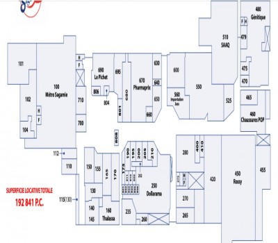 Faubourg Sagamie plan