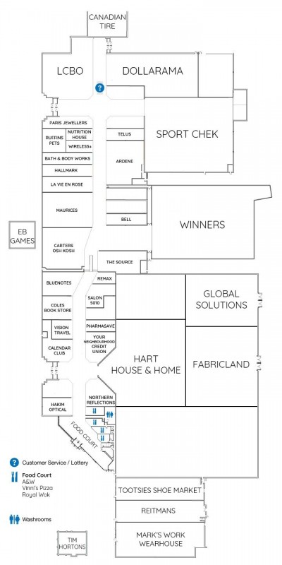 Festival MarketPlace Shopping Center plan