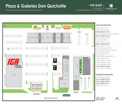 Galeries Don Quichotte plan