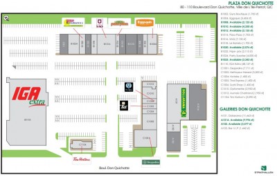 Galeries Don Quichotte plan