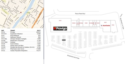 Galeries Le Gardeur plan