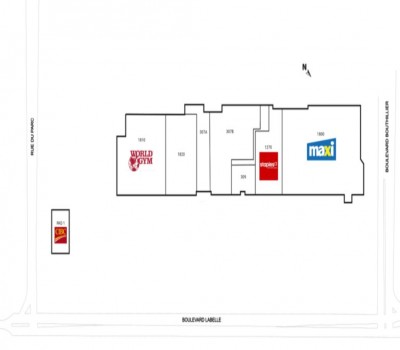 Galeries Mille-Îles plan