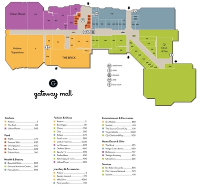 Gateway Mall (Prince Albert) plan