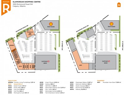 Glamorgan Shopping Centre plan