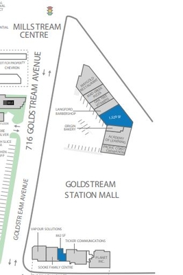 Goldstream Station Mall plan