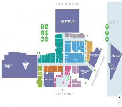 Hillside Shopping Centre plan