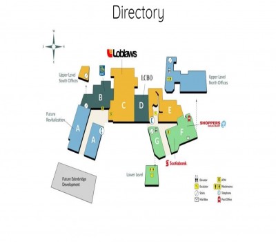 Humbertown Shopping Centre plan