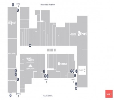 La Plaza de la Mauricie plan